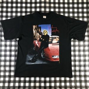 Johnny Hallyday 1995 French Rock Ferrari Tee